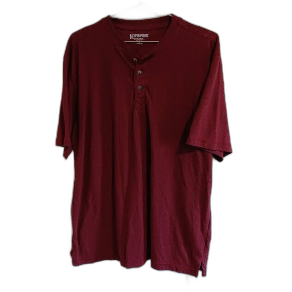 North point Short Sleeve T Shirt Men’s Size L Large Maroon Red